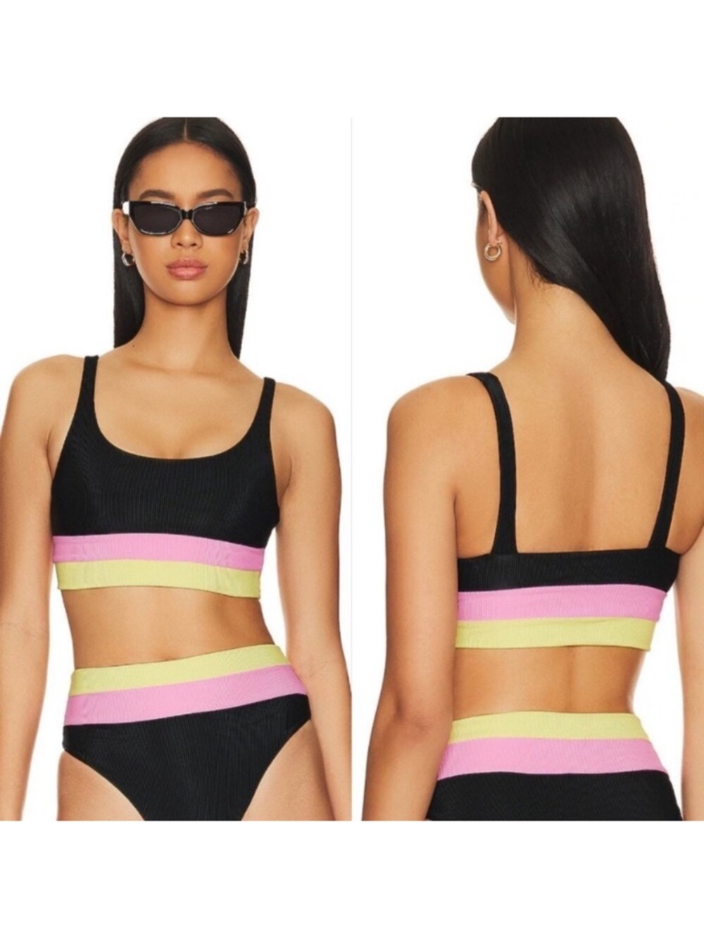 Beach Riot Mackenzie top and Heidi bottom in pink lemonade